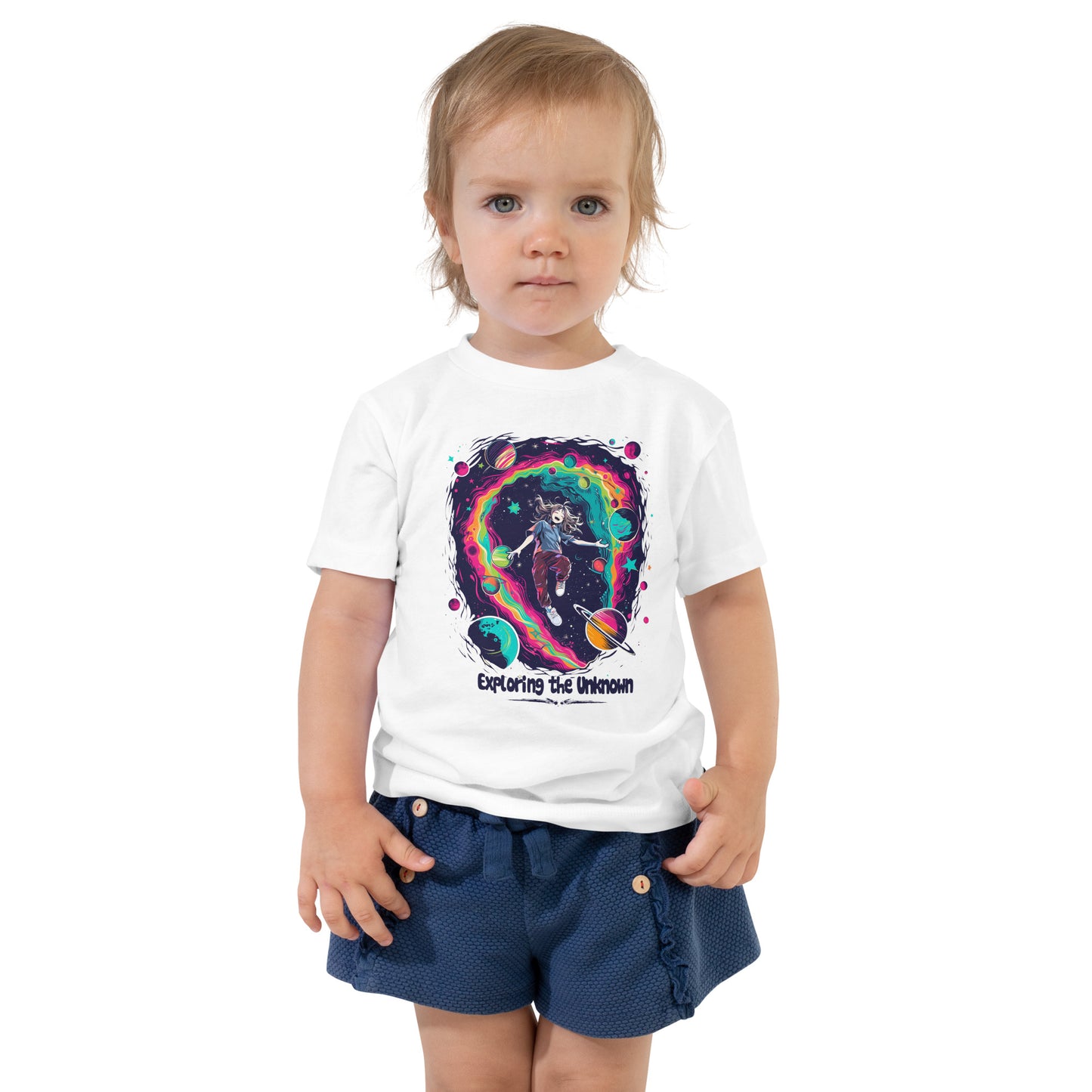 Toddler "Exploring The Unknown" Girl Short Sleeve Tee