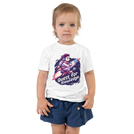 Toddler "Quest For Knowledge" Girl Short Sleeve Tee