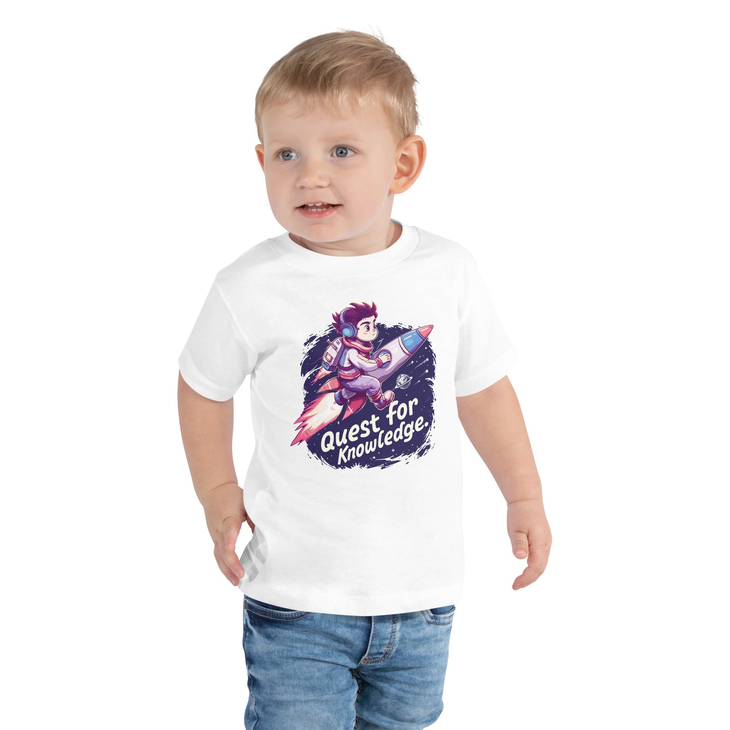 Toddler "Quest For Knowledge" Boy Short Sleeve Tee