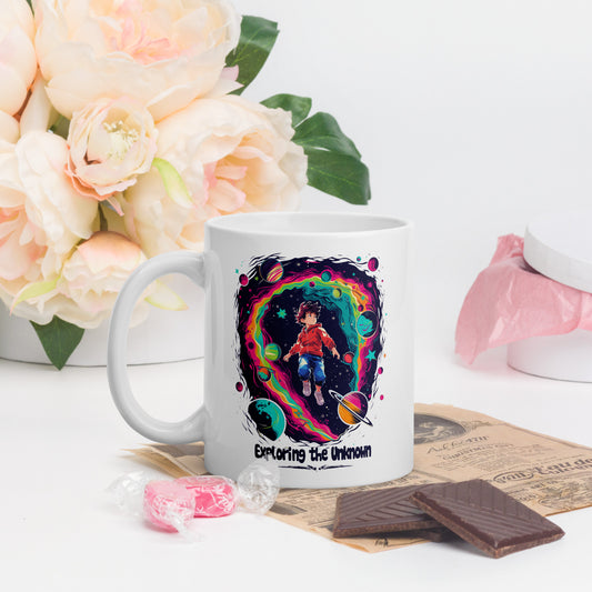 "Exploring The Unknown" Boy Mug